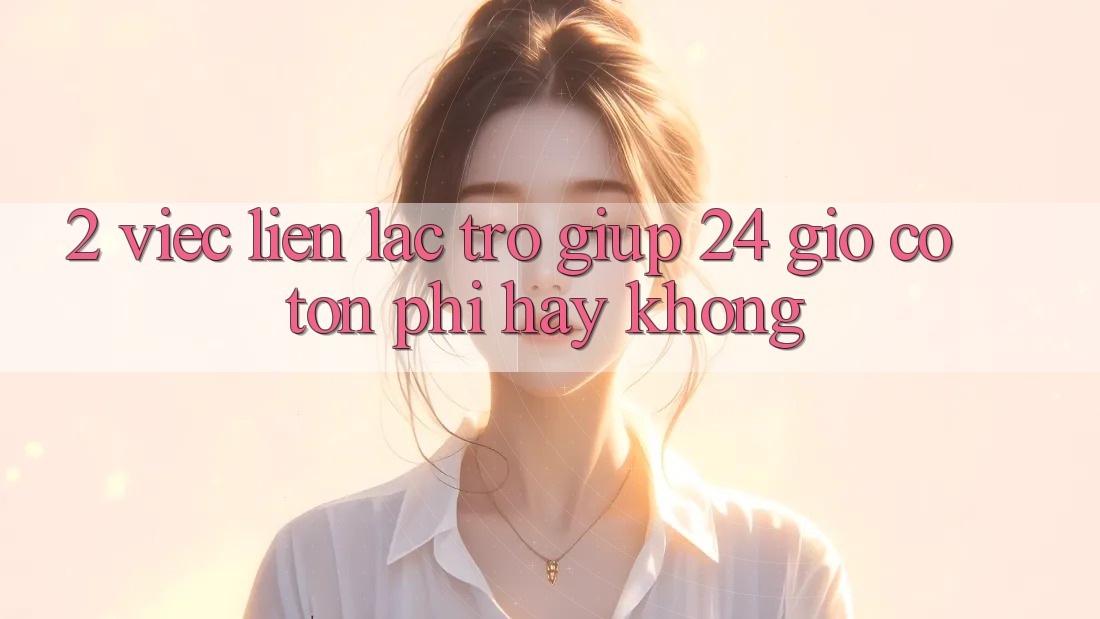 2. Việc liên lạc trợ giúp 24 giờ có tốn phí hay không?