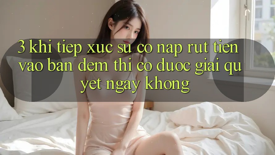 3. Khi tiếp xúc sự cố nạp rút tiền vào ban đêm thì có được giải quyết ngay không? 3. Khi tiếp xúc sự cố nạp rút tiền vào ban đêm thì có được giải quyết ngay không?