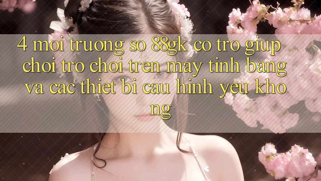 4. Môi trường số 88gk có trợ giúp chơi trò chơi trên máy tính bảng và các thiết bị cấu hình yếu không? 4. Môi trường số 88gk có trợ giúp chơi trò chơi trên máy tính bảng và các thiết bị cấu hình yếu không?