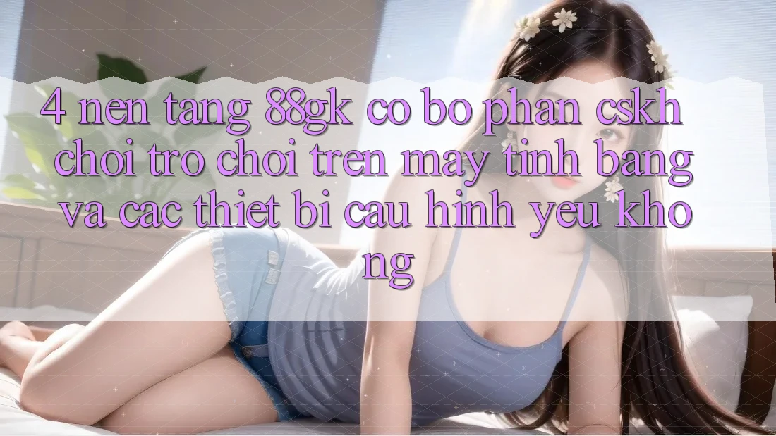 4. Nền tảng 88gk có bộ phận CSKH chơi trò chơi trên máy tính bảng và các thiết bị cấu hình yếu không? 4. Nền tảng 88gk có bộ phận CSKH chơi trò chơi trên máy tính bảng và các thiết bị cấu hình yếu không?