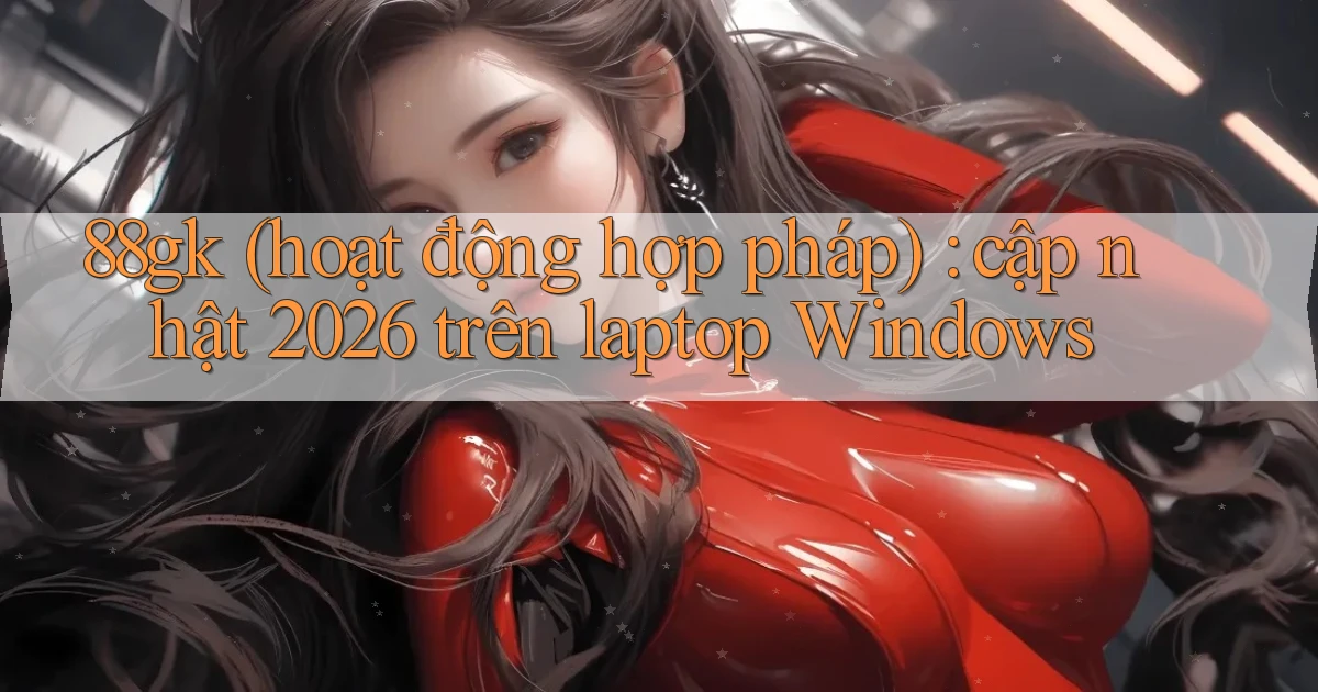 88gk (hoạt động hợp pháp) cập nhật 2026 trên laptop Windows