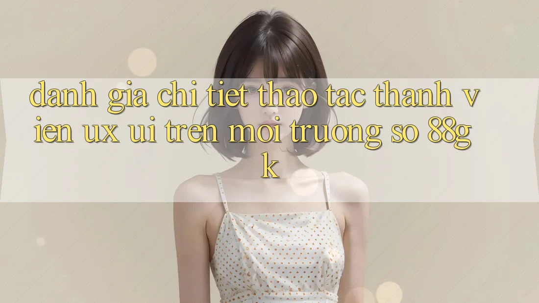 Đánh Giá Chi Tiết Thao tác Thành viên (UX/UI) Trên Môi trường số 88gk Đánh Giá Chi Tiết Thao tác Thành viên (UX/UI) Trên Môi trường số 88gk