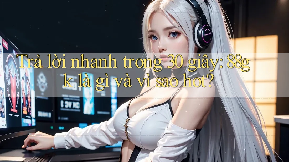 Trả lời nhanh trong 30 giây: 88gk là gì và vì sao hot? Trả lời nhanh trong 30 giây: 88gk là gì và vì sao hot?