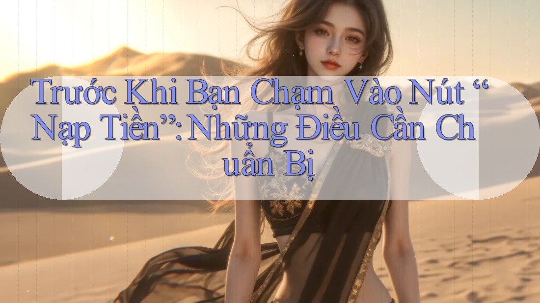 Trước Khi Bạn Chạm Vào Nút “Nạp Tiền”: Những Điều Cần Chuẩn Bị Trước Khi Bạn Chạm Vào Nút “Nạp Tiền”: Những Điều Cần Chuẩn Bị